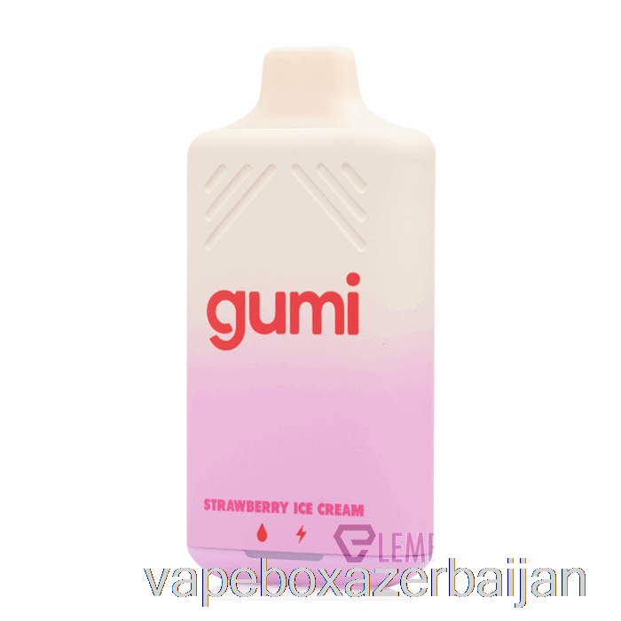 E-Juice Vape Gumi Bar 8000 Disposable Strawberry Ice Cream